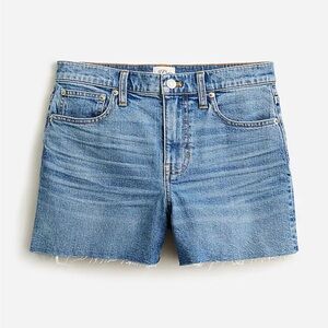 High rise denim short in Juniper wash J. Crew